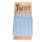 Twixt Wired Head Wrap - Arc in Blue and White by ANTICRAFT