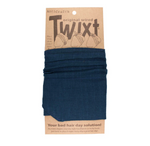 Twixt Wired Head Wrap - Petrol Blue Linen Look by ANTICRAFT