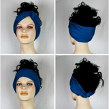 Stretchy Premium Bamboo Head Wrap - Black by ANTICRAFT