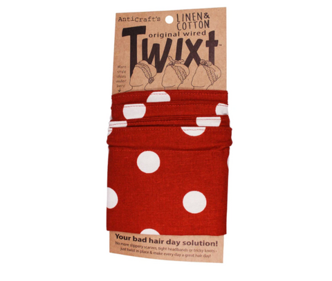 Twixt Wired Head Wrap - Rust Spots on Linen by ANTICRAFT